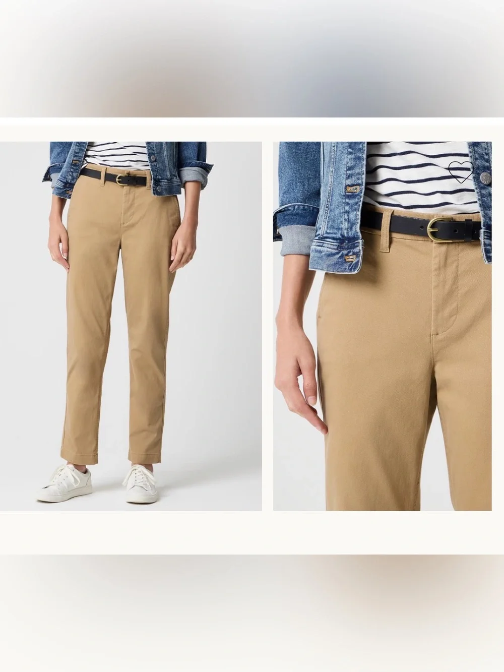 J.CREW High-rise girlfriend chino pant Size 6 NWOT